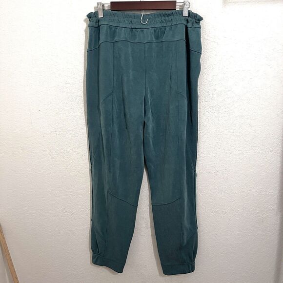 Lululemon Womens Size 14 Brushed Softstreme Ribbed High-Rise Jogger Green Jasper - Picture 3 of 11